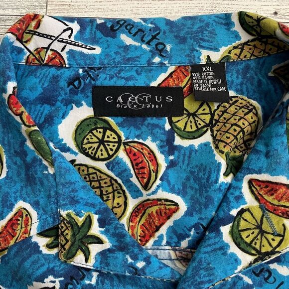 Cactus Black Label Hawaiian Shirt Size XXL - Picture 3 of 3